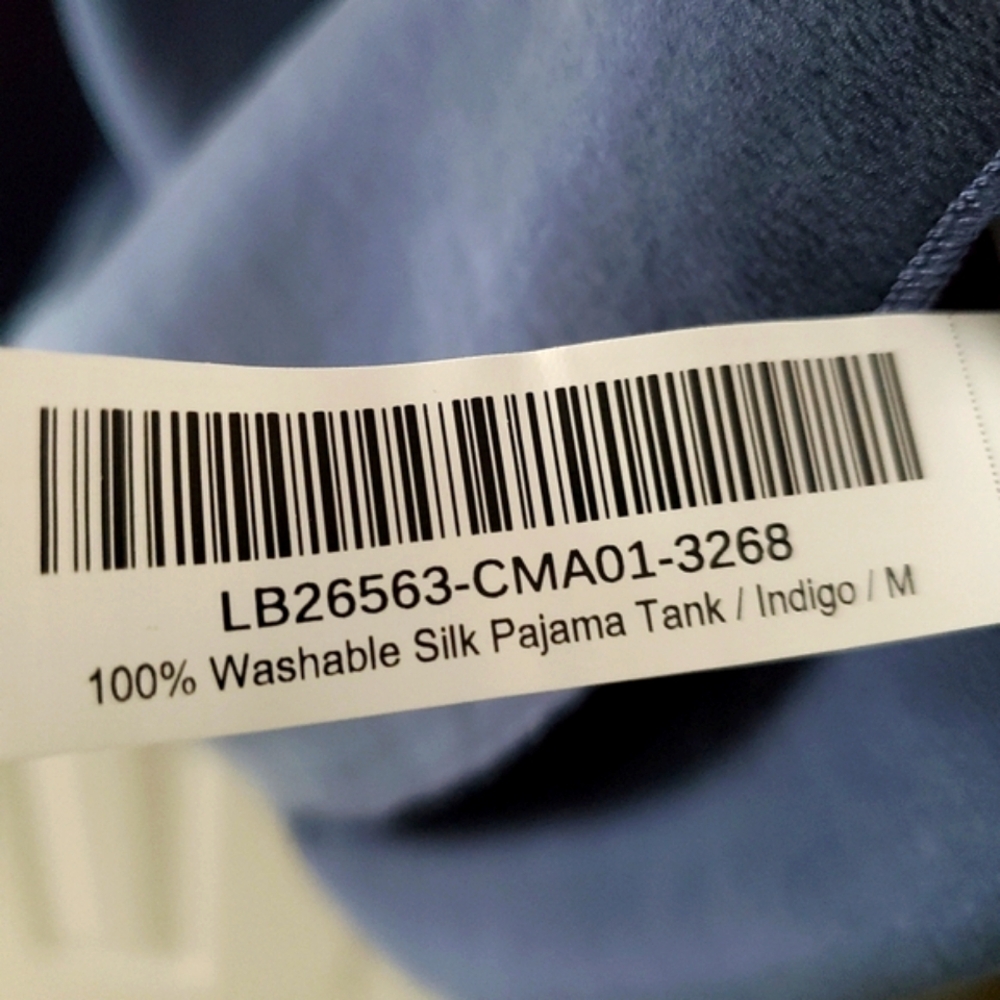 🔆 Quince 100% Washable Silk Pajama Tank, Indigo Blue (M) - Picture 7 of 11